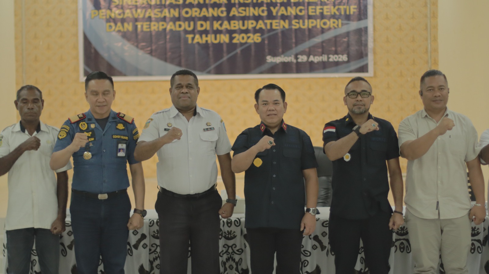 Rapat TIM PORA Supiori 2026 Fokus Tingkatkan Efektivitas Pengawasan Orang Asing
